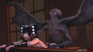 Nyotengu Vs Tourmentor [26RegionSFM] - ﻿3D animation on Crohasit