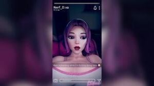 One second Kiriko’s gaming, next she’s jerking off Hana’s cock - ﻿3D animation on Crohasit