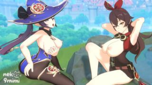 Oppai Impact 1 - Genshin Impact animation on Crohasit