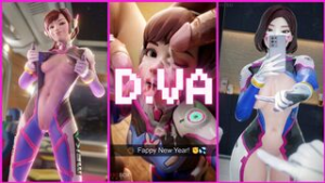 Overwatch D.Va Compilation - ﻿3D animation on Crohasit