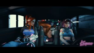 Party in the car - Overwatch animation on Crohasit