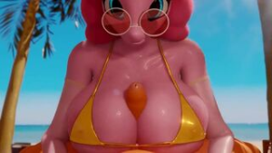 Pinkie Tittys [essentiallypony & moreuselesssource] - ﻿3D animation on Crohasit