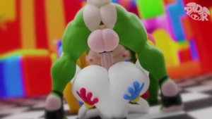 Pomni X Gummigoo - ﻿3D animation on Crohasit