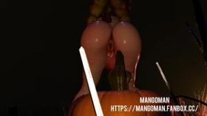 Ponygirl and pumpkin - rule34 animation on Crohasit