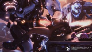 Promethean Knight (Halo) Tentacle Penetration - ﻿3D animation on Crohasit