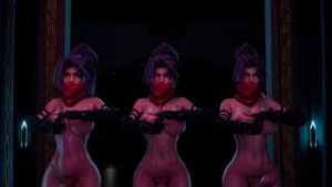 Psylocke & Black Widow [NO WM][FenderBlender3D][4K60FPS] - ﻿3D animation on Crohasit