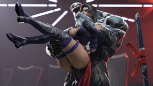 Psylocke Vs Venom [AxenAnim][NO WM][4K] - ﻿3D animation on Crohasit