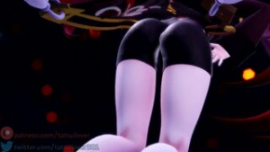 [R-18 MMD] Come to DEEP BLUE TOWN – Hu Tao - Genshin Impact animation on Crohasit