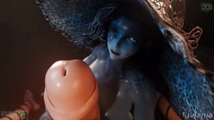 Ranni rubs Marikas big dick - Elden Ring animation on Crohasit