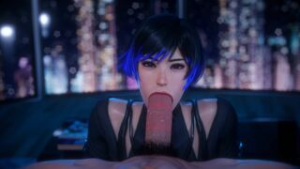 Reina Fellatio [Bouquetman][NO WM] - ﻿3D animation on Crohasit