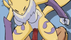 Renamon Rides You (w/ sound) - 2D animation on Crohasit