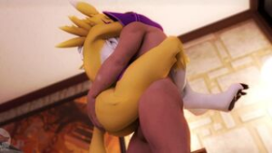Renamon Sensual Carry – Furromantic - Digimon animation on Crohasit