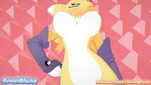Renamon [anonbluna] - ﻿3D animation on Crohasit