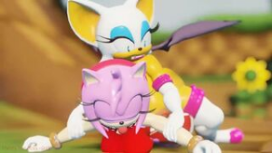 Rouge Caught Amy - ﻿3D animation on Crohasit