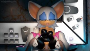 Rouge the bat (Widescreen) - ﻿3D animation on Crohasit