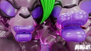Roxanne Wolf Double Team [Sl0bb3r] - ﻿3D animation on Crohasit