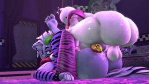 Roxanne and Chica(no mechanical sound) - ﻿3D animation on Crohasit