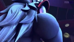 Roxanne face sitting (sound edit) - ﻿3D animation on Crohasit