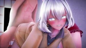 Rukoni Hatsuya and Kyo-chan threesome [EverMilk] - ﻿3D animation on Crohasit
