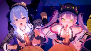 [SEXDance] Hoshimachi Suisei X Tokoyami Towa ([A]ddiction) [Akeake] - Hololive animation on Crohasit