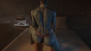 Samara’s hidden paramour scene - Mass Effect animation on Crohasit