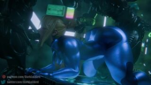 Samus Aran x Xenomorphs [Metroid] - Alien (franchise) animation on Crohasit