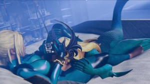 Samus and Nami 01 - ﻿3D animation on Crohasit