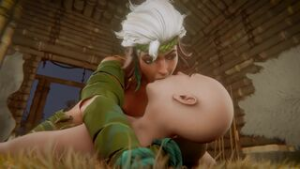 Sex in the woods with rogue - Marvel animation on Crohasit