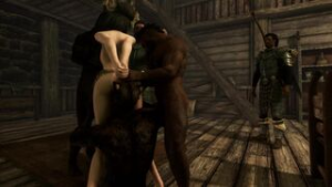 Sexy Thief Captured and Gangbanged [Skyrim] - ﻿3D animation on Crohasit
