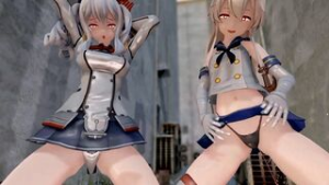 Shimakaze & Kashima – Testing Vibrators [R18] Aobee - ﻿3D animation on Crohasit