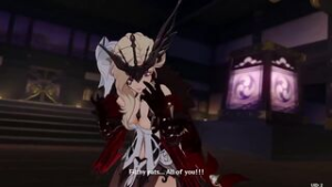 Signora defeated by Raiden and Aether - Genshin Impact animation on Crohasit