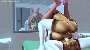 Sircus – 3 Nurses Relieving Themselves after a long stressful night shift - ﻿3D animation on Crohasit