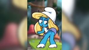 Smurfette Butt Tease - rule34 animation on Crohasit