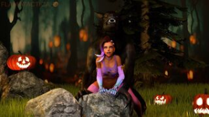 Sombra and Werewolf breeding (HALLOWEEN SPECIAL 2024) | [FLAMA] - ﻿3D animation on Crohasit