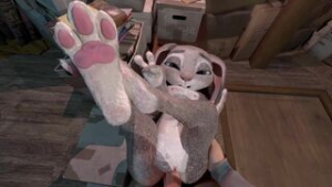 Some alone time in the attic with Judy Hopps - Zootopia animation on Crohasit