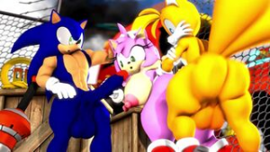 Sonic and Tails Saving Amy [shatteredshor] - ﻿3D animation on Crohasit