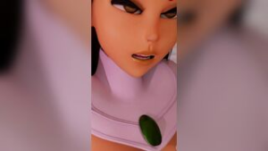 Starfire cowgirl boobgrab - Teen Titans animation on Crohasit