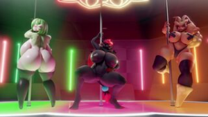 Strip Club Dancing [Tradelt] - ﻿3D animation on Crohasit