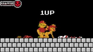 Super mario bros: Mario & Peach – mayin (Loop) - Mario animation on Crohasit