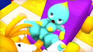 Tails and Chao - ﻿3D animation on Crohasit