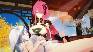Taoqi x shorekeepe FutaSex (Sound) - Wuthering Waves animation on Crohasit