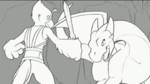 The Dragon Treasure - 2D animation on Crohasit