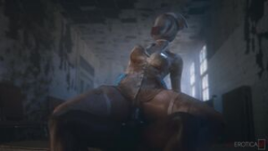 The alternate way of beating the nasty Nurses in Silent Hill (black)[VGErotica] - Silent Hill animation on Crohasit