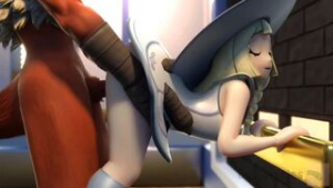 They fuck Lillie in the elevator - Pokemon animation on Crohasit