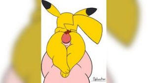 Thickachu Pikachu Thighjob Short Loop - Pokemon animation on Crohasit