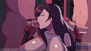 Tifa service - Final Fantasy animation on Crohasit