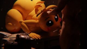 Toy Chica Giving a Blowjob - Five Nights at Freddy's animation on Crohasit