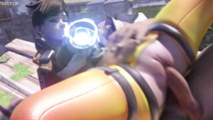 Tracer Outdoor Sex [White | Blacked] - ﻿3D animation on Crohasit