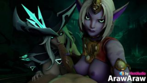Visiting bot lane Ruined Miss Fortune and Soraka - ﻿3D animation on Crohasit