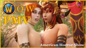 WOW PMV | American Horror Show - ﻿3D animation on Crohasit